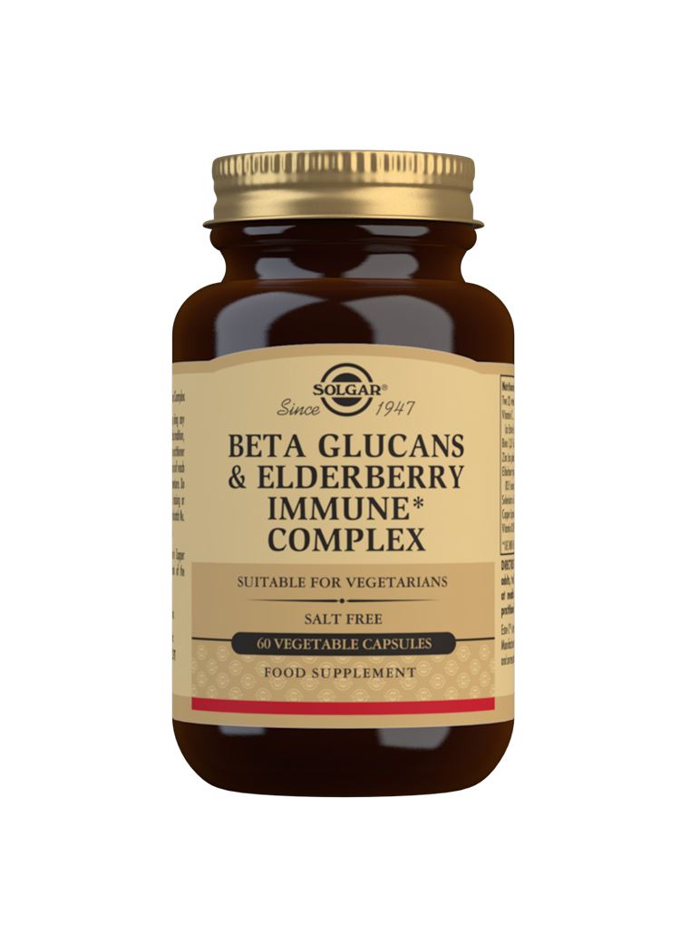 Solgar Beta Glucans & Elderberry Immune Complex - 60 Vegicaps