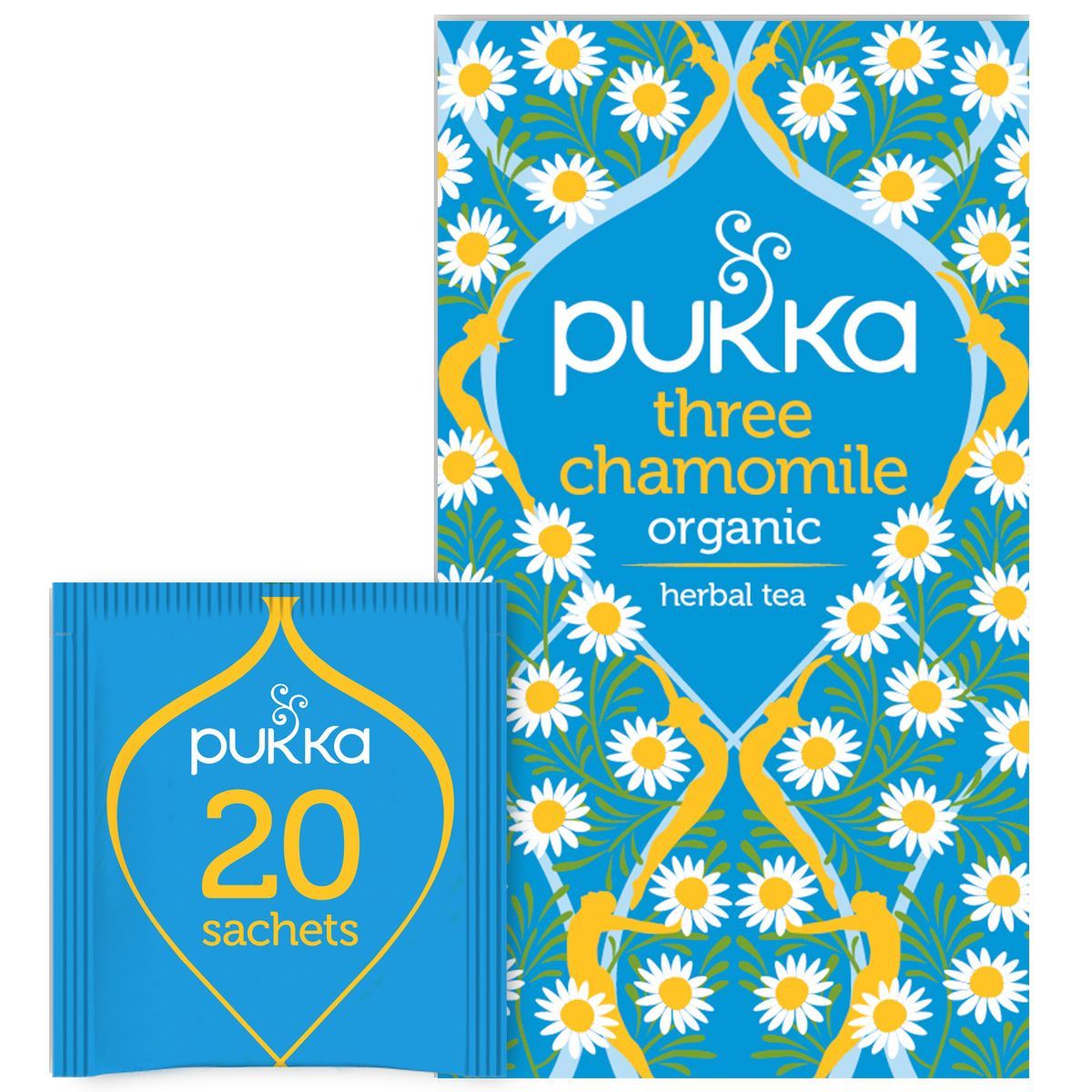 Pukka Herbal Organic Teas - Three Chamomile - Pack of 4