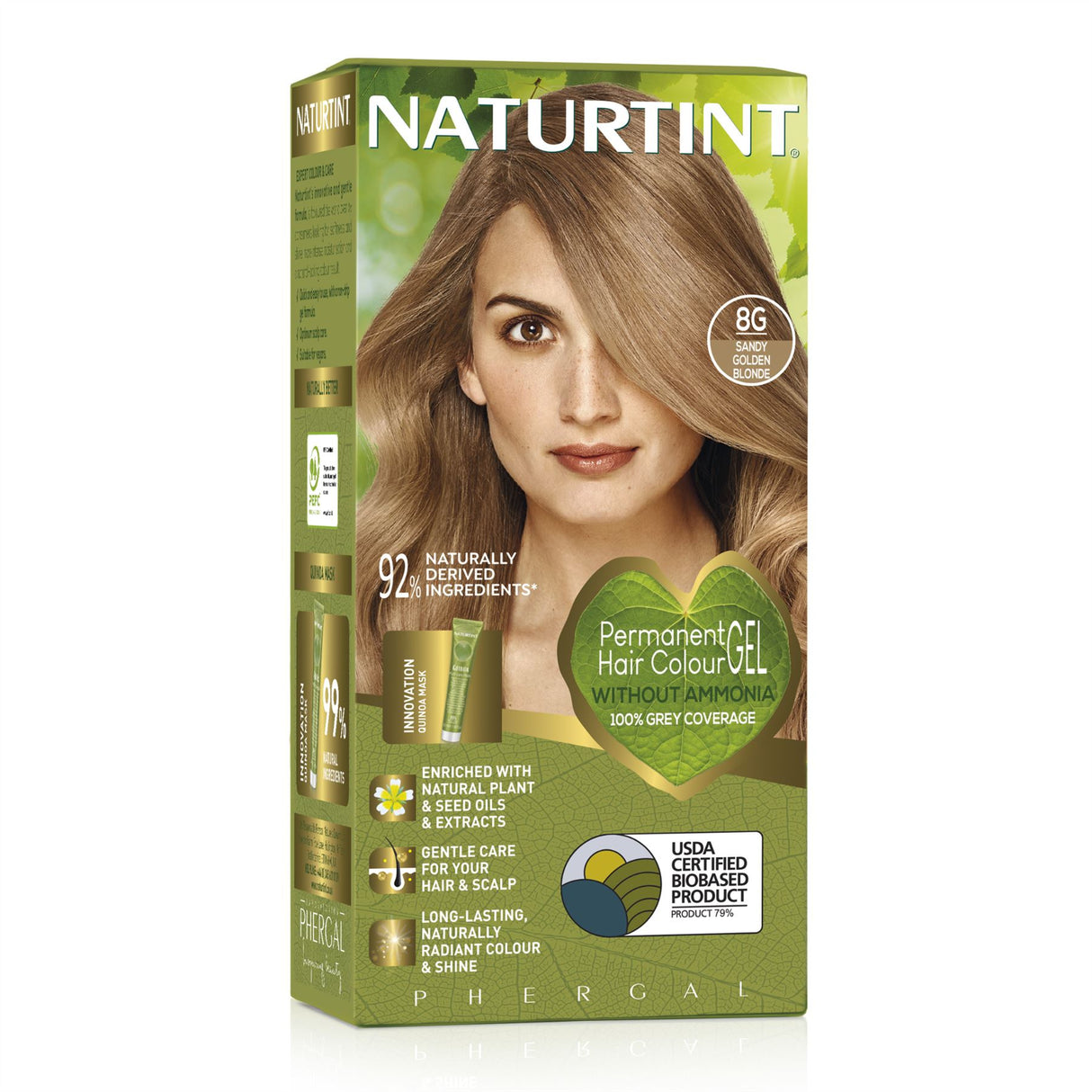 Naturtint Permanent Hair Colour, Plant Enriched Radiant Colour, Ammonia Free, Vegan-Friendly Formula, Long Lasting Grey Coverage - All Shades