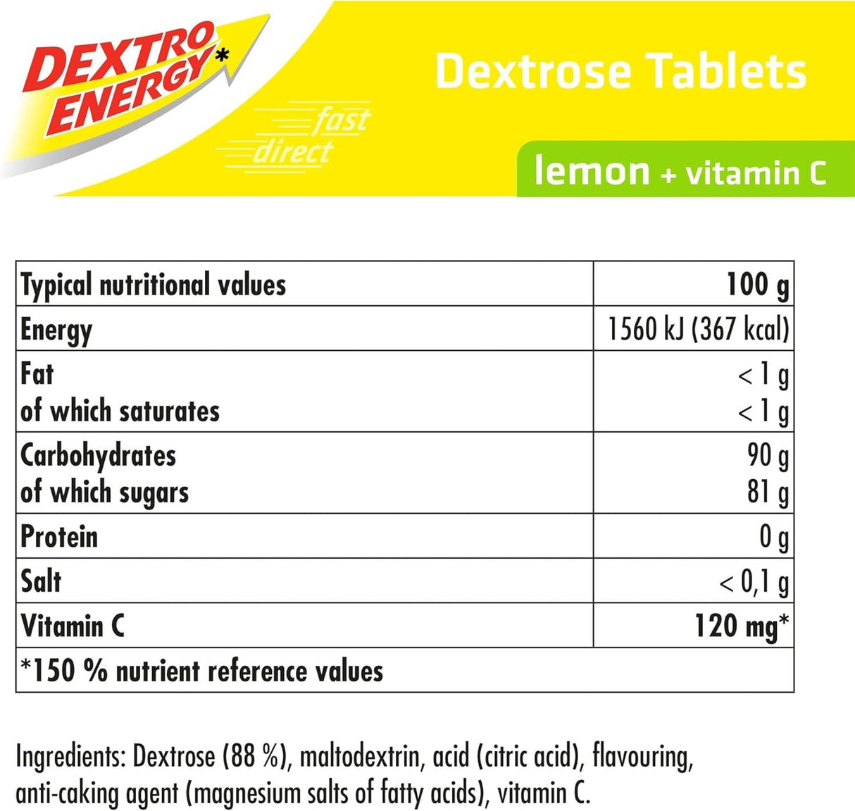 Dextro Energy Dextrose Glucose Fast Acting Tablets 47g - Multibuy Packs