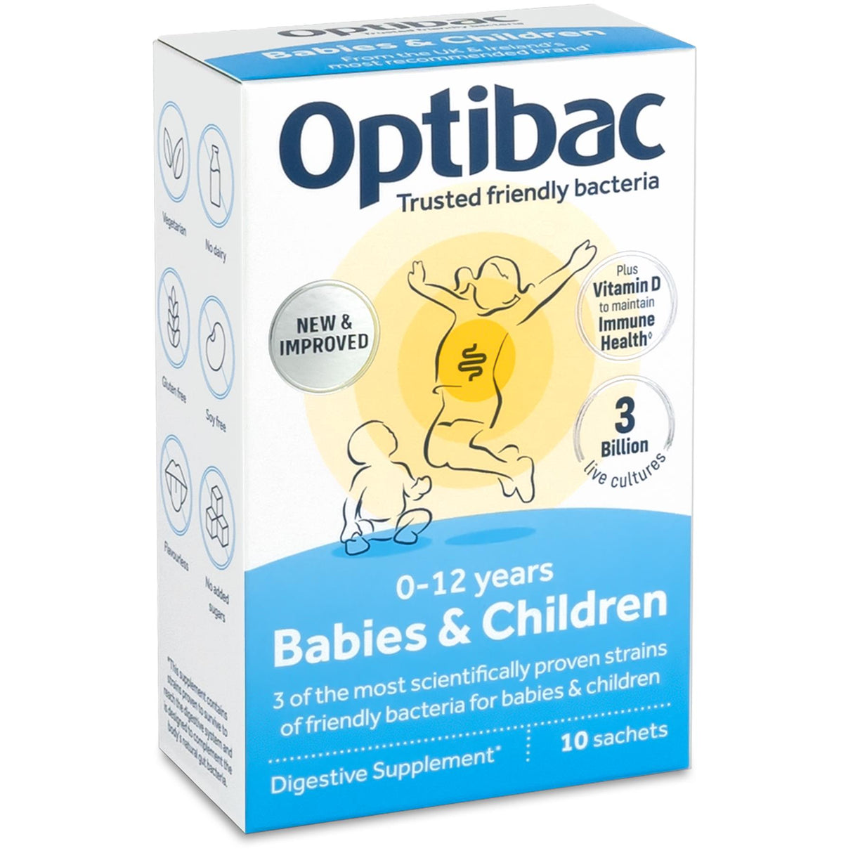 OptiBac Probiotics For Babies & Children 10 - 90 Sachets