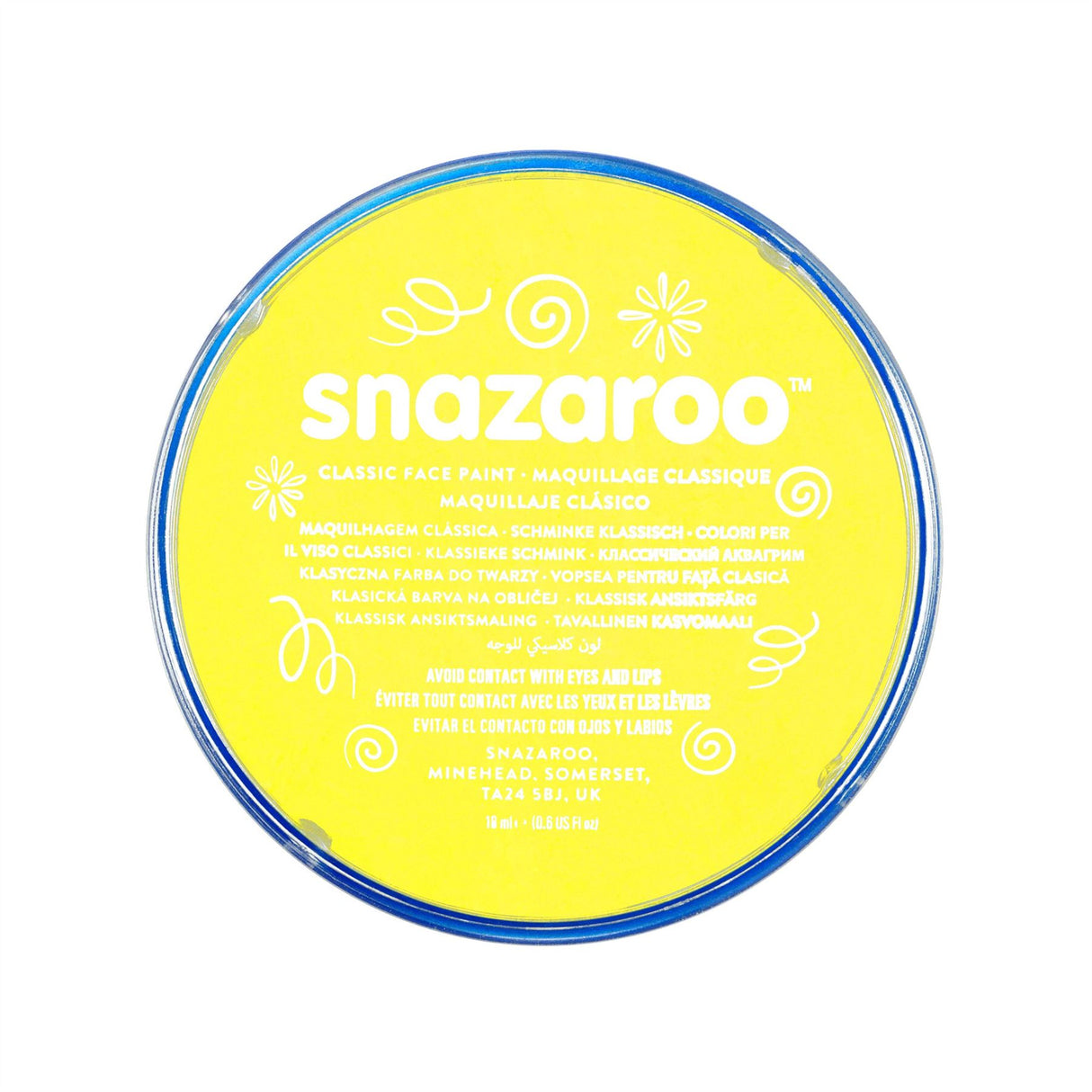 Snazaroo Face Paint & Body Make Up, Classic, Metallic & Sparkle Colours Fancy Dress 18ml