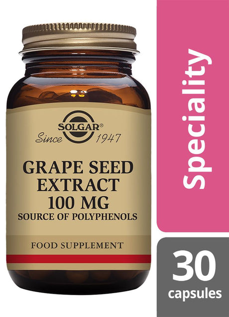 Solgar Grape Seed Extract 100 mg - 30 Vegicaps