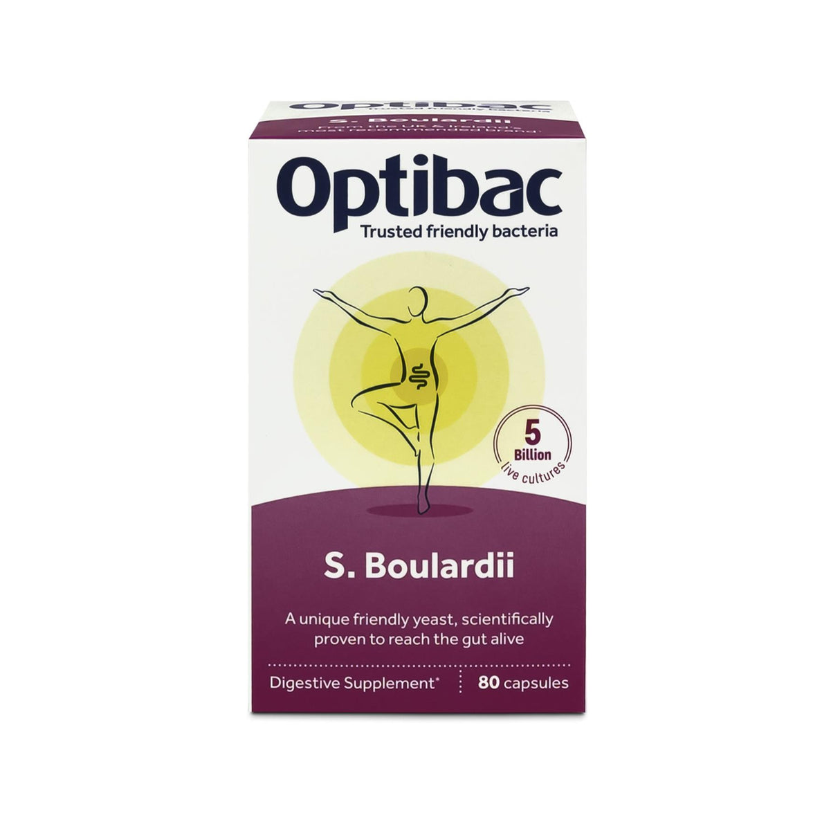 OptiBac Probiotics | Saccharomyces Boulardii | 16 - 80 Capsules