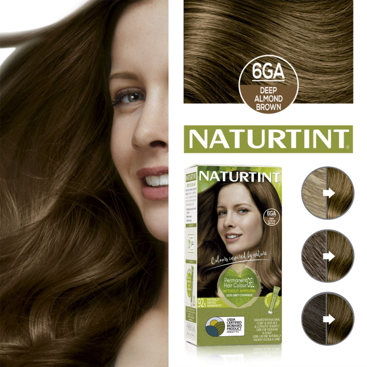 Naturtint Permanent Hair Colour, Plant Enriched Radiant Colour, Ammonia Free, Vegan-Friendly Formula, Long Lasting Grey Coverage - All Shades