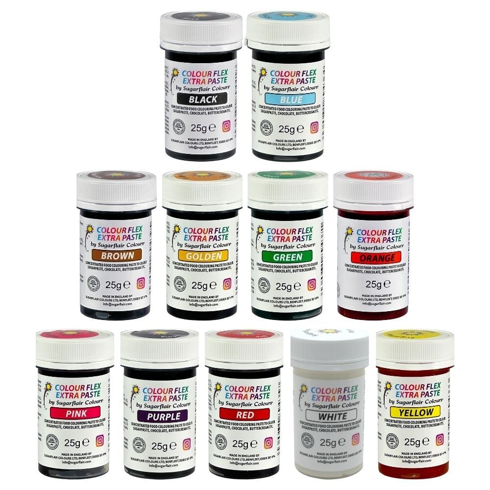 Sugarflair Colour Flex Extra Food Colour Paste 25g - All Colours