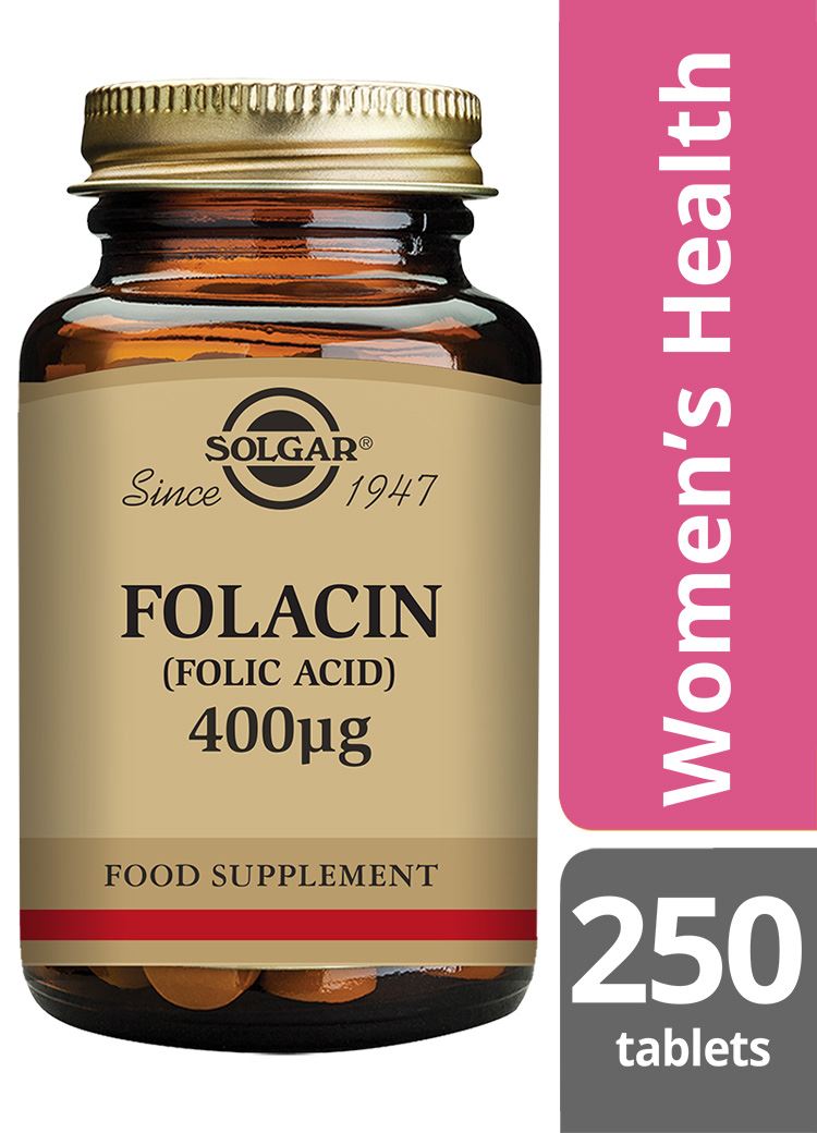 Solgar Folacin (Folic Acid) 400 µg - 250 Tablets