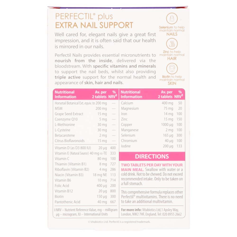 Vitabiotics Perfectil Plus Nails Extra Support - 60 Tablets