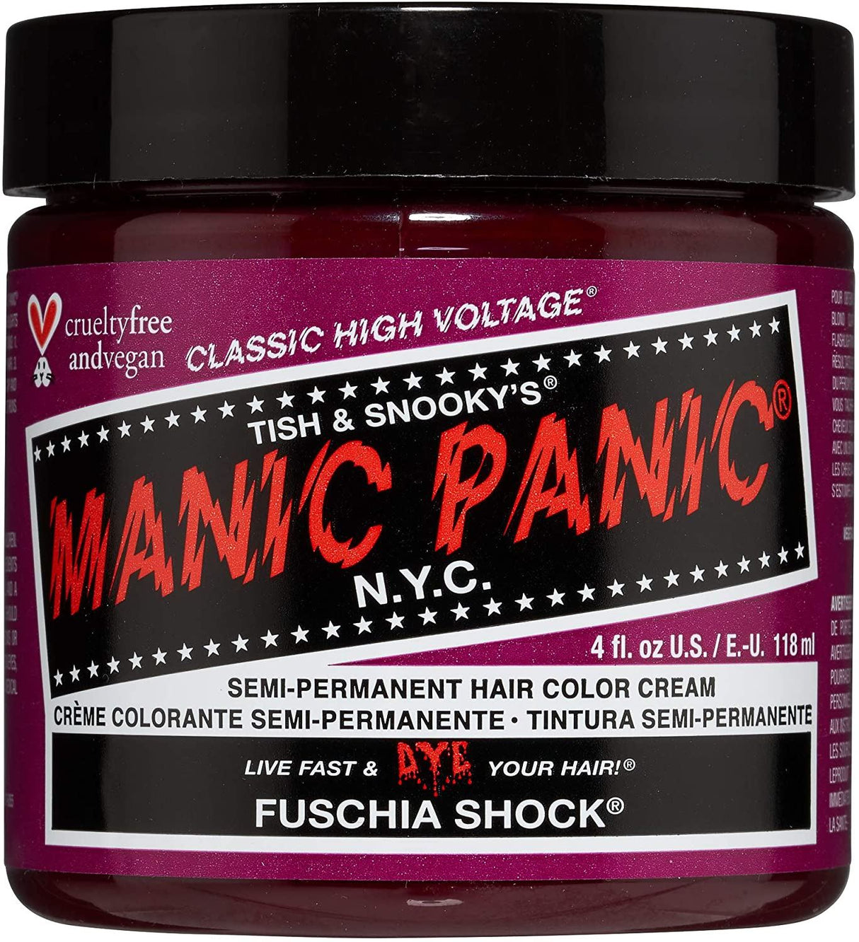 Manic Panic High Voltage Classic Semi Permanent Vegan Hair Dye Colour - 118ml/4 oz