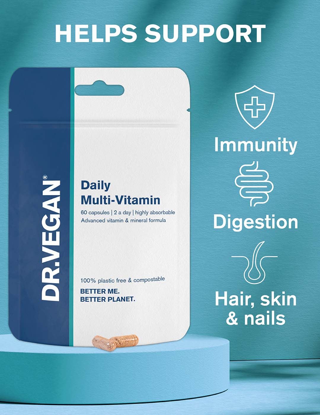 Dr. Vegan Daily Multi-Vitamin - 60 Capsules