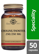 Solgar Choline 250 mg / Inositol 250 mg - 50 Vegicaps