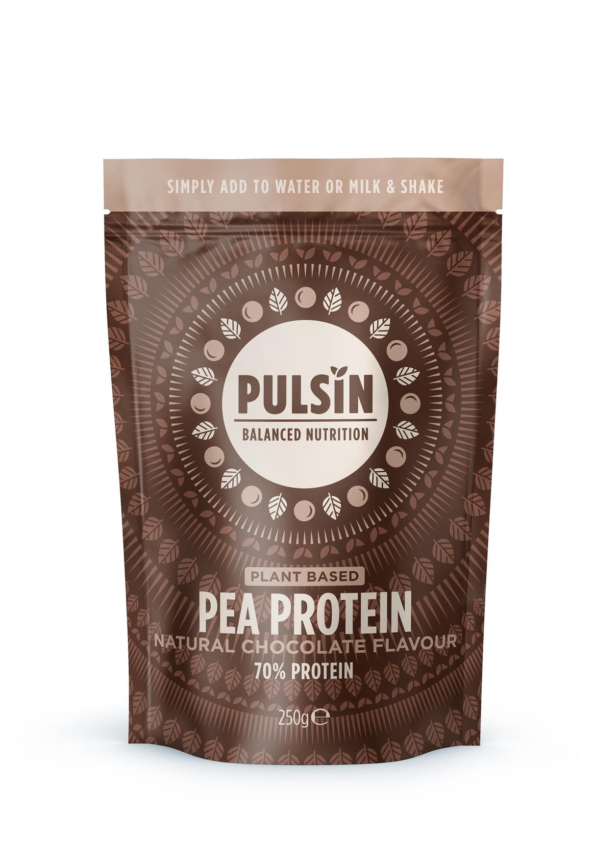 Pulsin Natural Chocolate Pea Protein Powder 25g - 250g