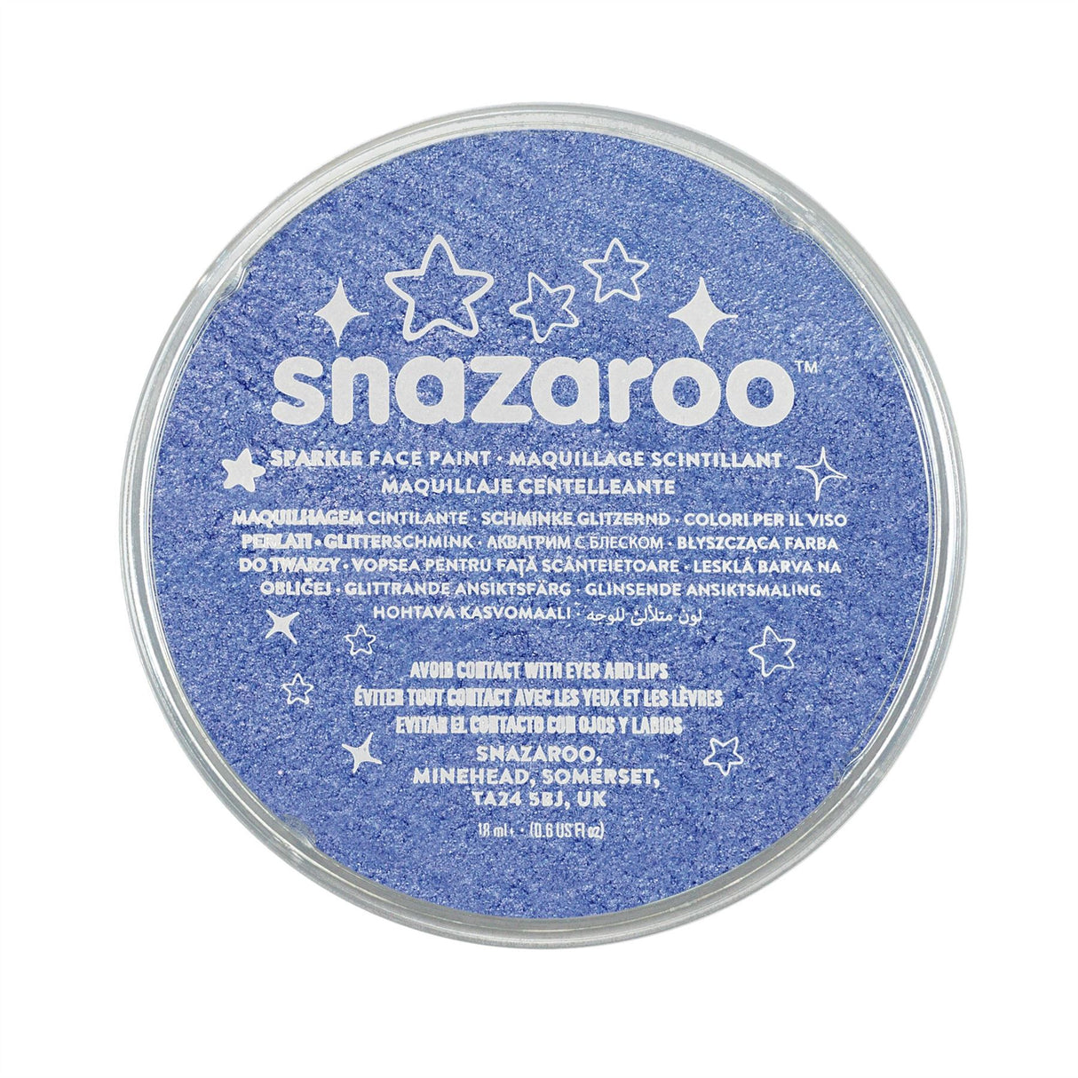 Snazaroo Face Paint & Body Make Up, Classic, Metallic & Sparkle Colours Fancy Dress 18ml