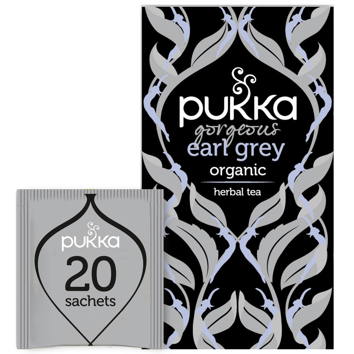 Pukka Herbal Organic Teas - Gorgeous Earl Grey - Pack of 4