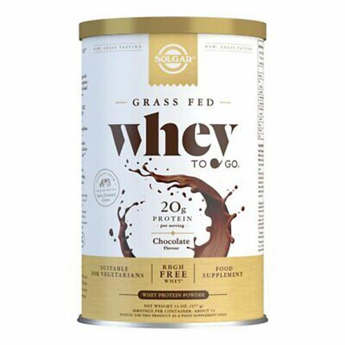 Solgar Whey To Go Natural Chocolate Flavour Protein Powder - 377 g