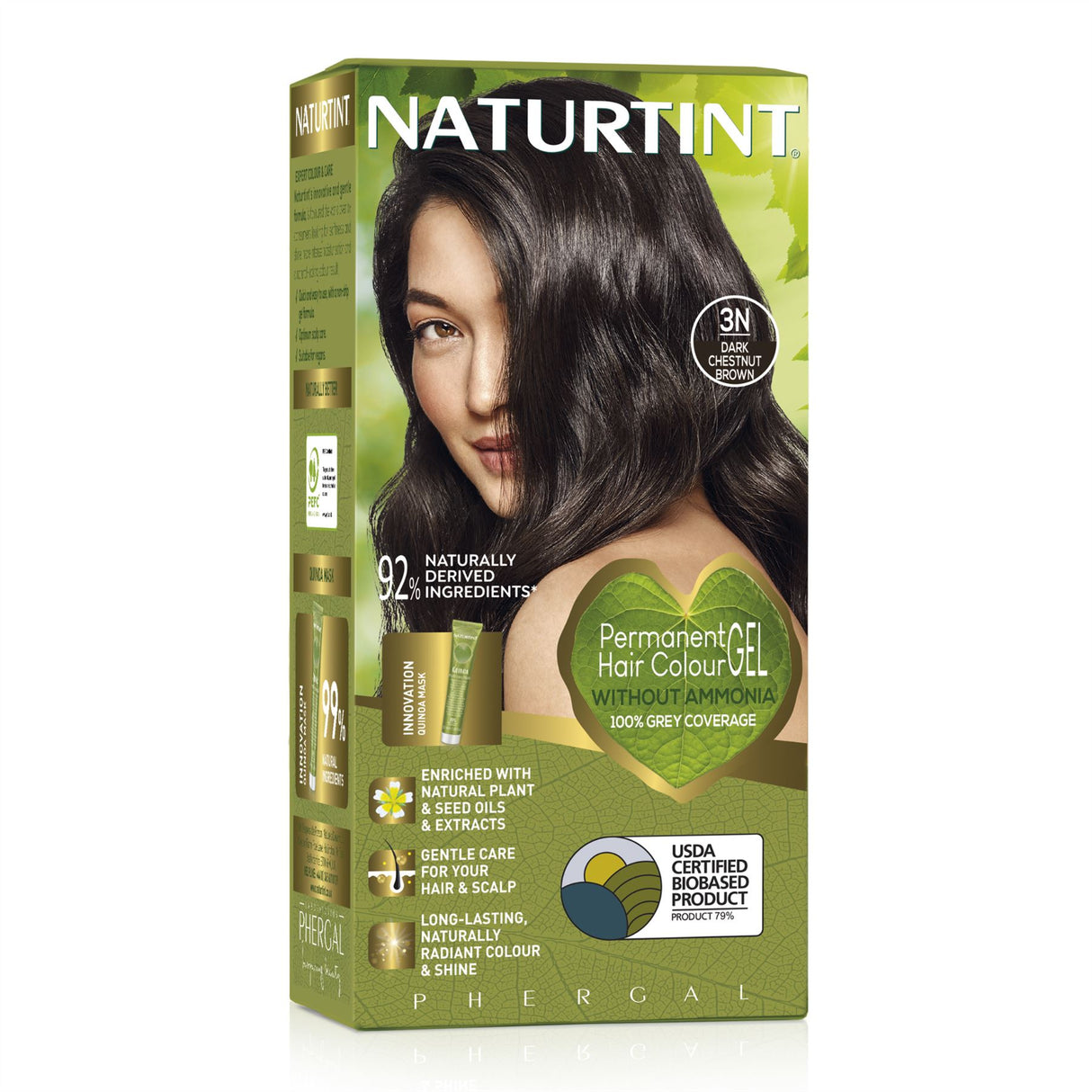 Naturtint Permanent Hair Colour, Plant Enriched Radiant Colour, Ammonia Free, Vegan-Friendly Formula, Long Lasting Grey Coverage - All Shades