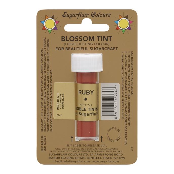 Sugarflair BLOSSOM TINT Edible Food Colour Powder - 7ml