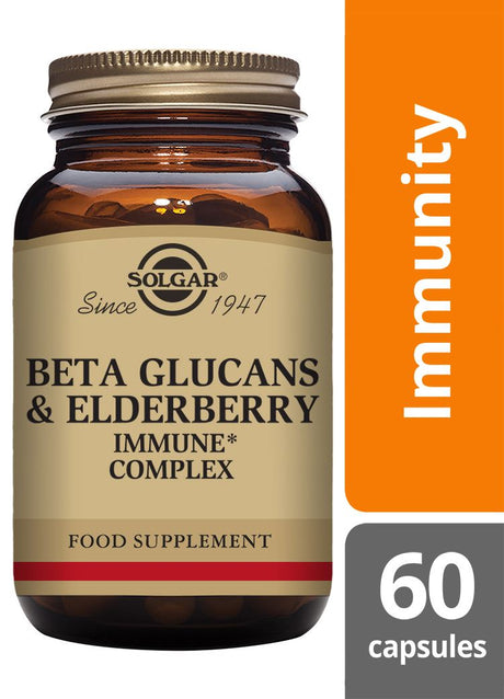 Solgar Beta Glucans & Elderberry Immune Complex - 60 Vegicaps