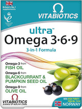 Vitabiotics Ultra Omega 3-6-9 3-in-1 Formula - 60 Capsules