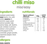 Itsu  Chilli Miso'easy Traditional Instant Miso Paste 60g (3x20g Sachets) - Pack of 12 (36 Soups)