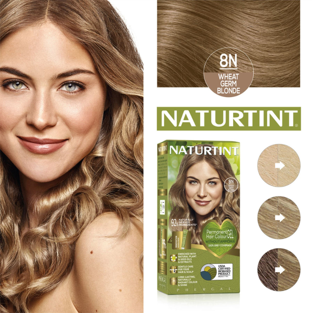 Naturtint Permanent Hair Colour, Plant Enriched Radiant Colour, Ammonia Free, Vegan-Friendly Formula, Long Lasting Grey Coverage - All Shades