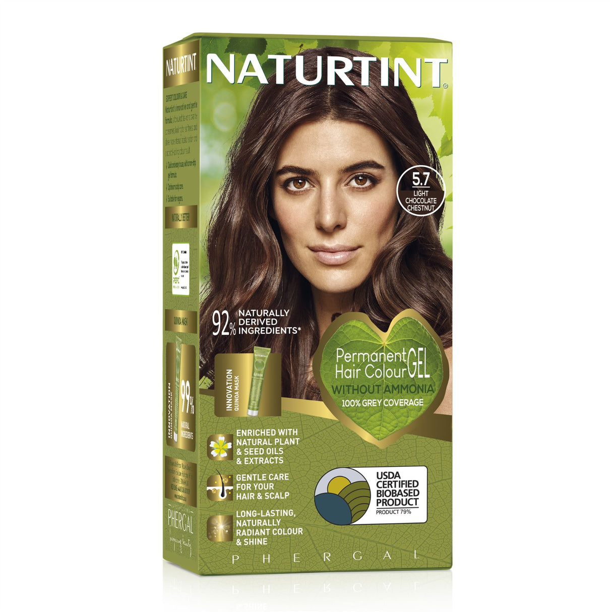 Naturtint Permanent Hair Colour, Plant Enriched Radiant Colour, Ammonia Free, Vegan-Friendly Formula, Long Lasting Grey Coverage - All Shades