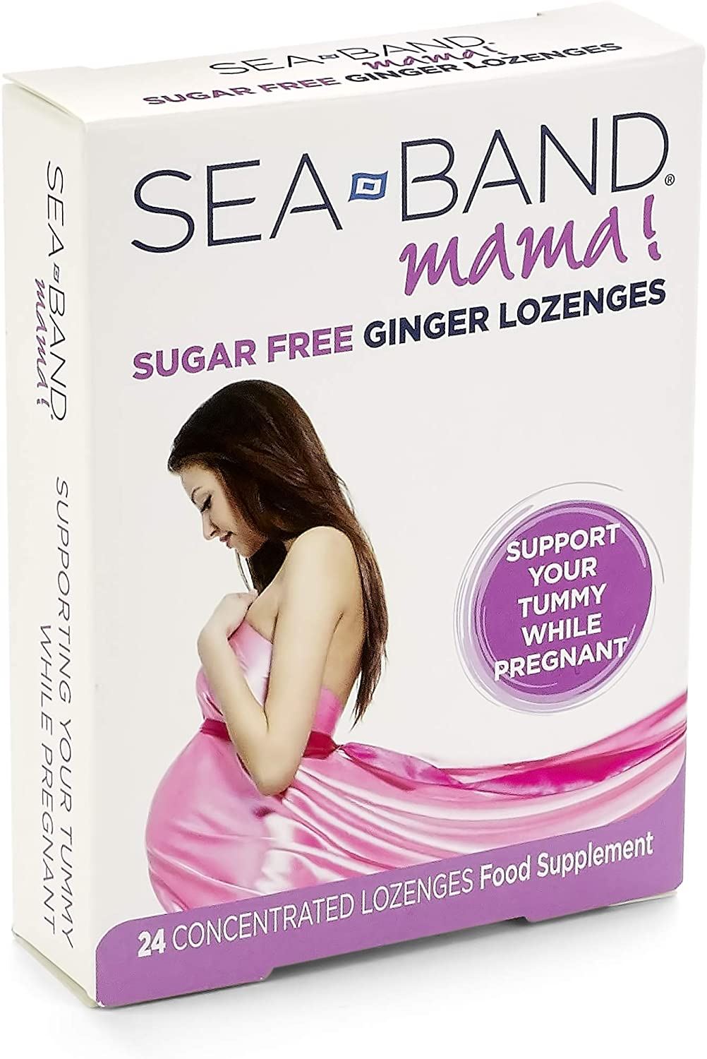 Sea-Band Mama! Sugar Free Ginger Lozenges - 24