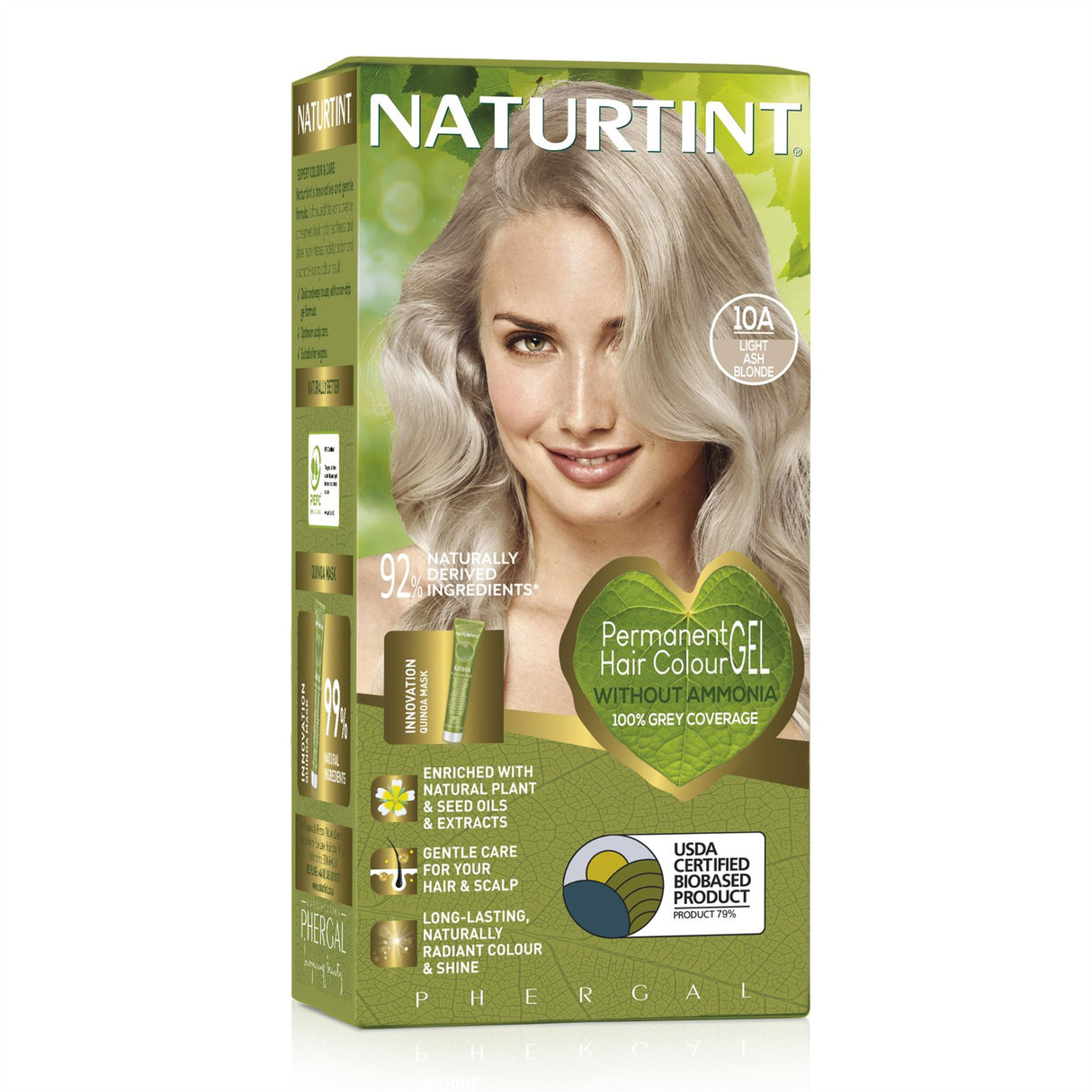 Naturtint Permanent Hair Colour, Plant Enriched Radiant Colour, Ammonia Free, Vegan-Friendly Formula, Long Lasting Grey Coverage - All Shades