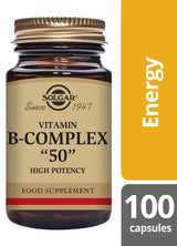 Solgar Vitamin B-Complex "50" High Potency - 100 Vegicaps