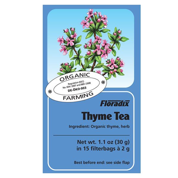 Salus Floradix - Organic Thyme Herbal Tea - 15 Bags