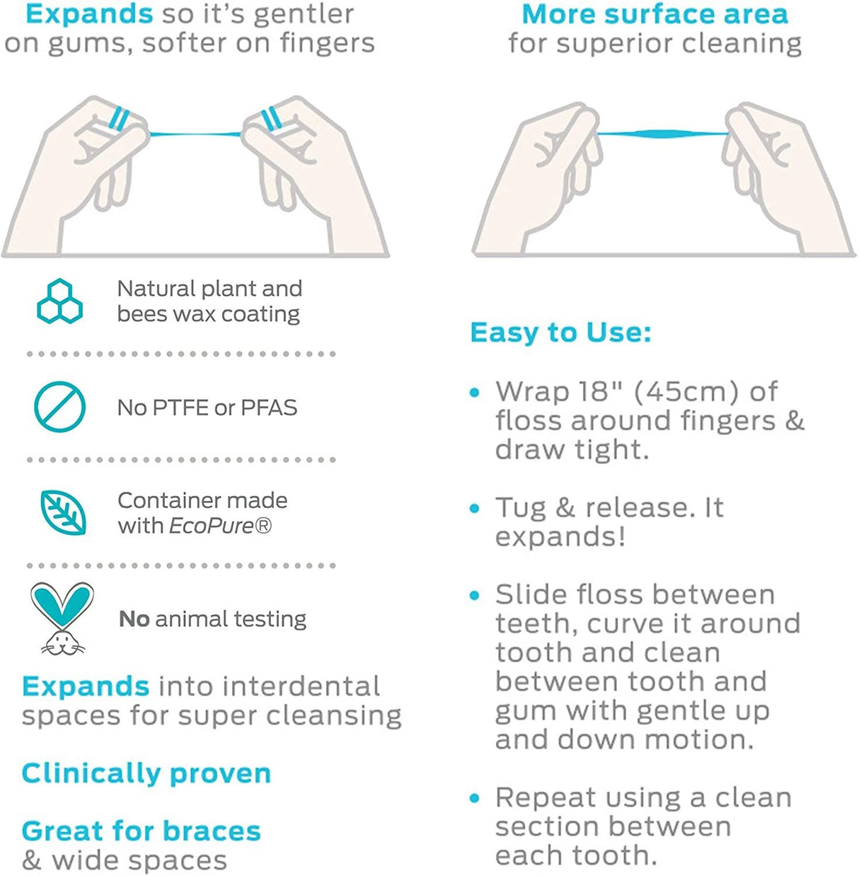 Dr Tung's Smart Floss Natural Cardamom Flavour - 27m