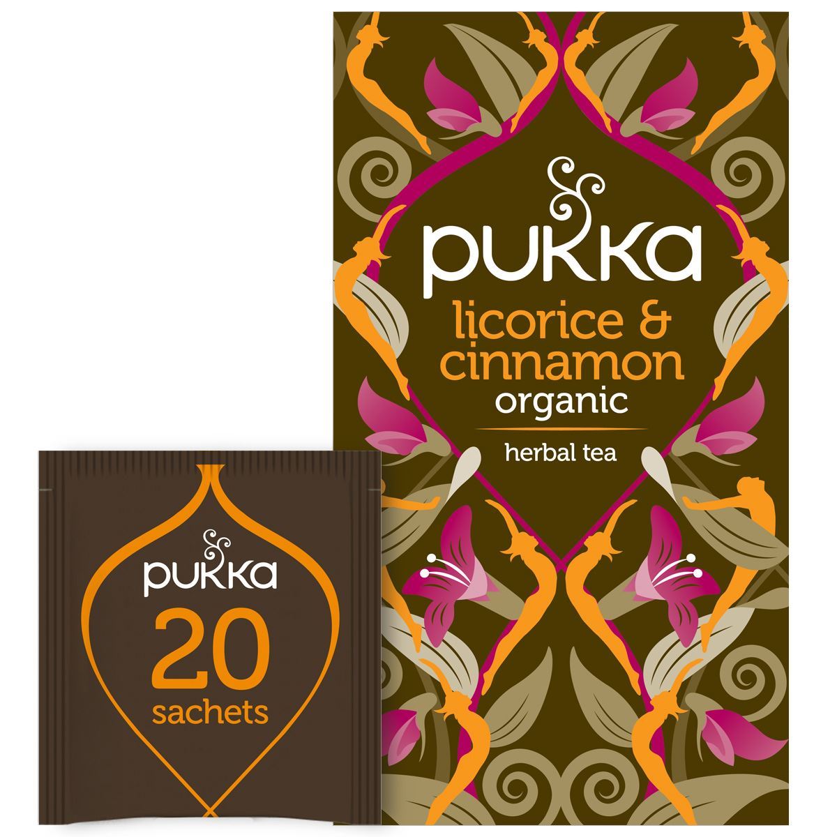 Pukka Herbal Organic Teas - Licorice & Cinnamon - Pack of 4