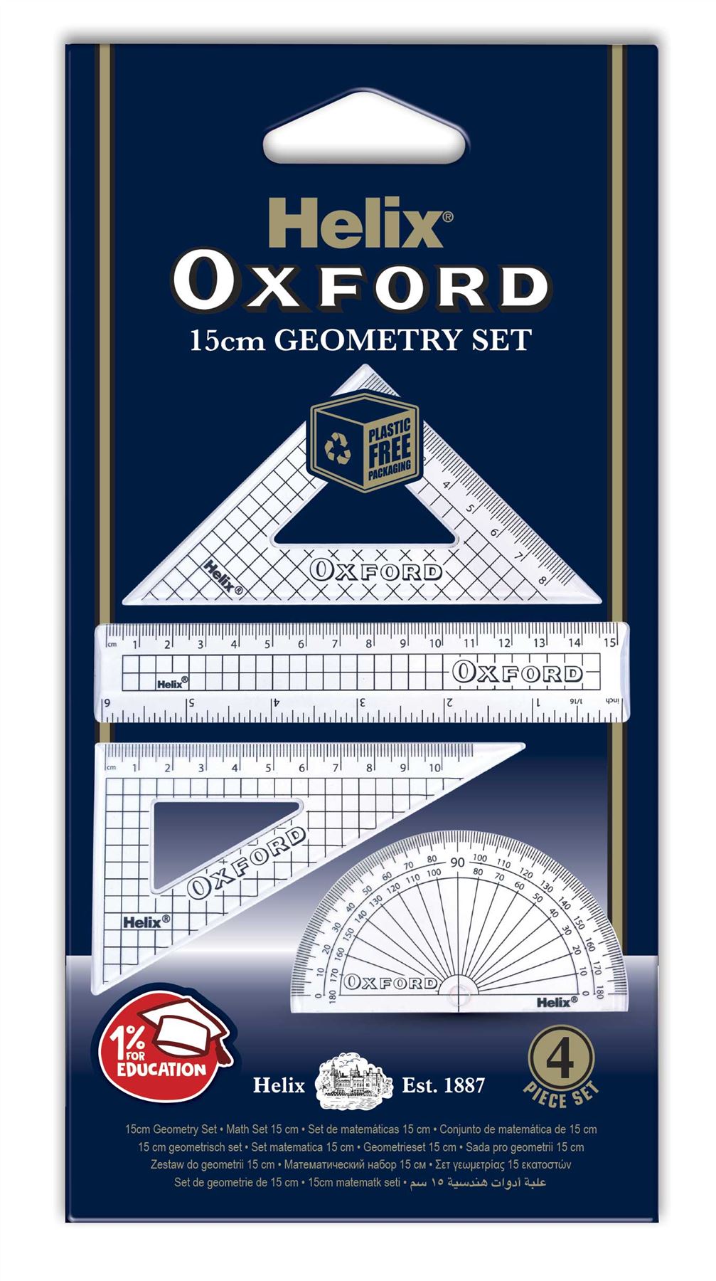 Helix Oxford 15cm Geometry Set