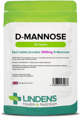 Lindens D-Mannose 1000mg - 30 Tablets