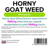 Lindens Horny Goat Weed 1000mg - 84 Capsules