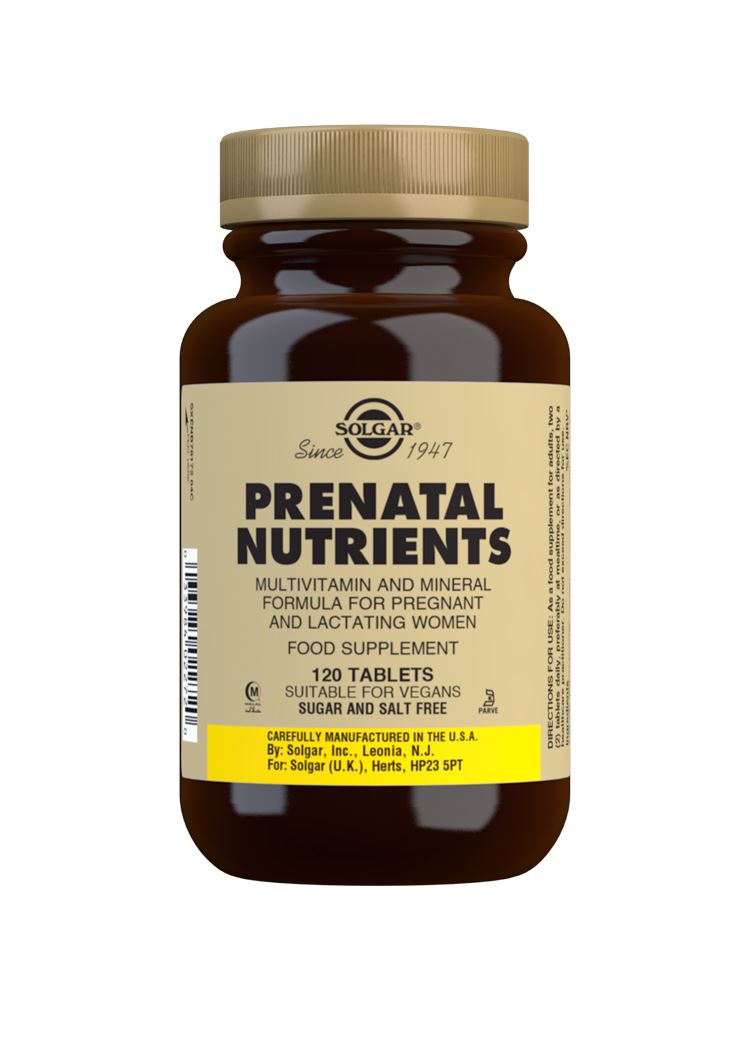 Solgar Prenatal Nutrients - 120 Tablets