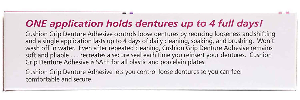 Cushion Grip Thermoplastic Denture Adhesive - 28g