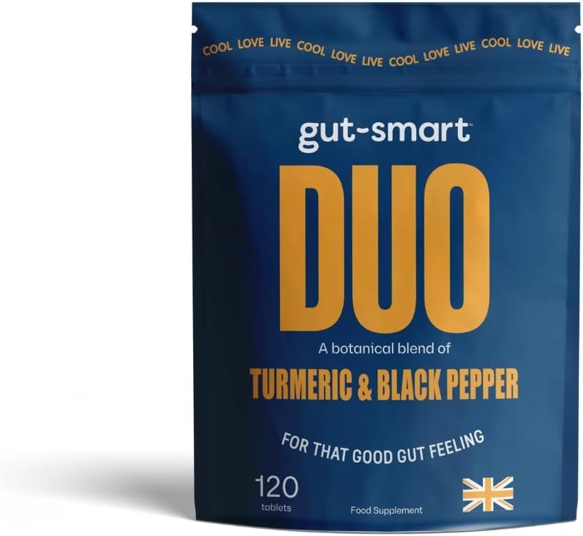 Gut-Smart Duo Turmeric and Black Pepper - 120 Tablets