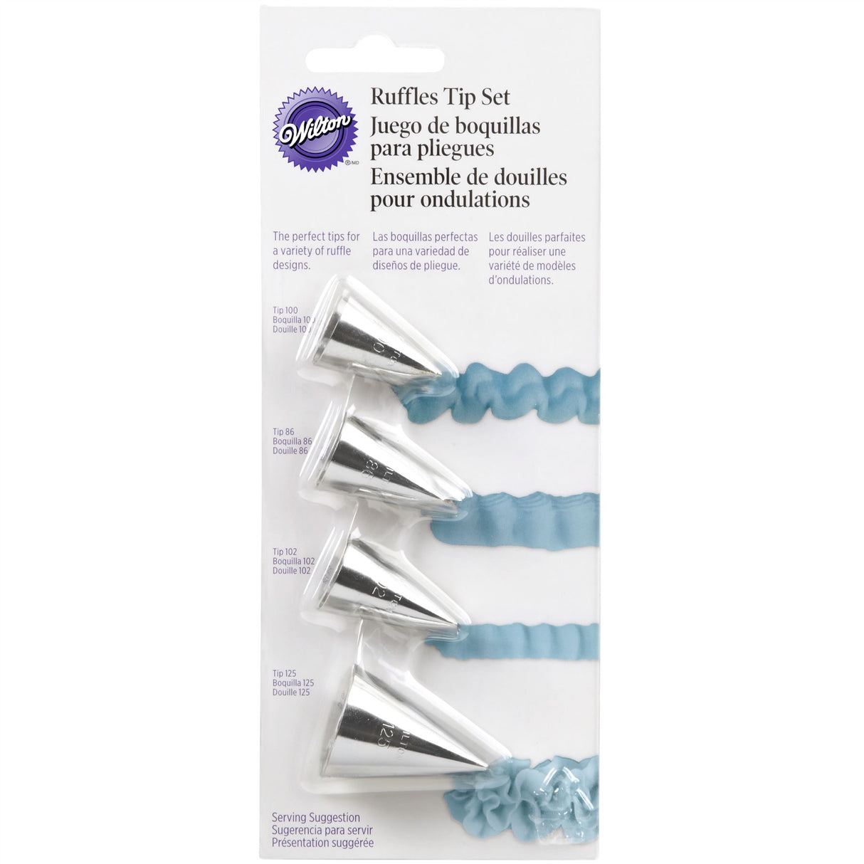 Wilton Decorating 4Pc Ruffles Tip Set