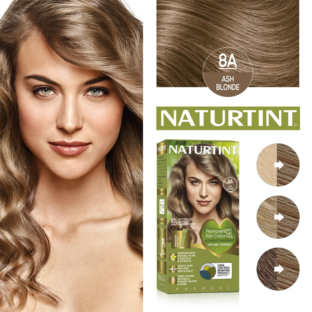 Naturtint Permanent Hair Colour, Plant Enriched Radiant Colour, Ammonia Free, Vegan-Friendly Formula, Long Lasting Grey Coverage - All Shades