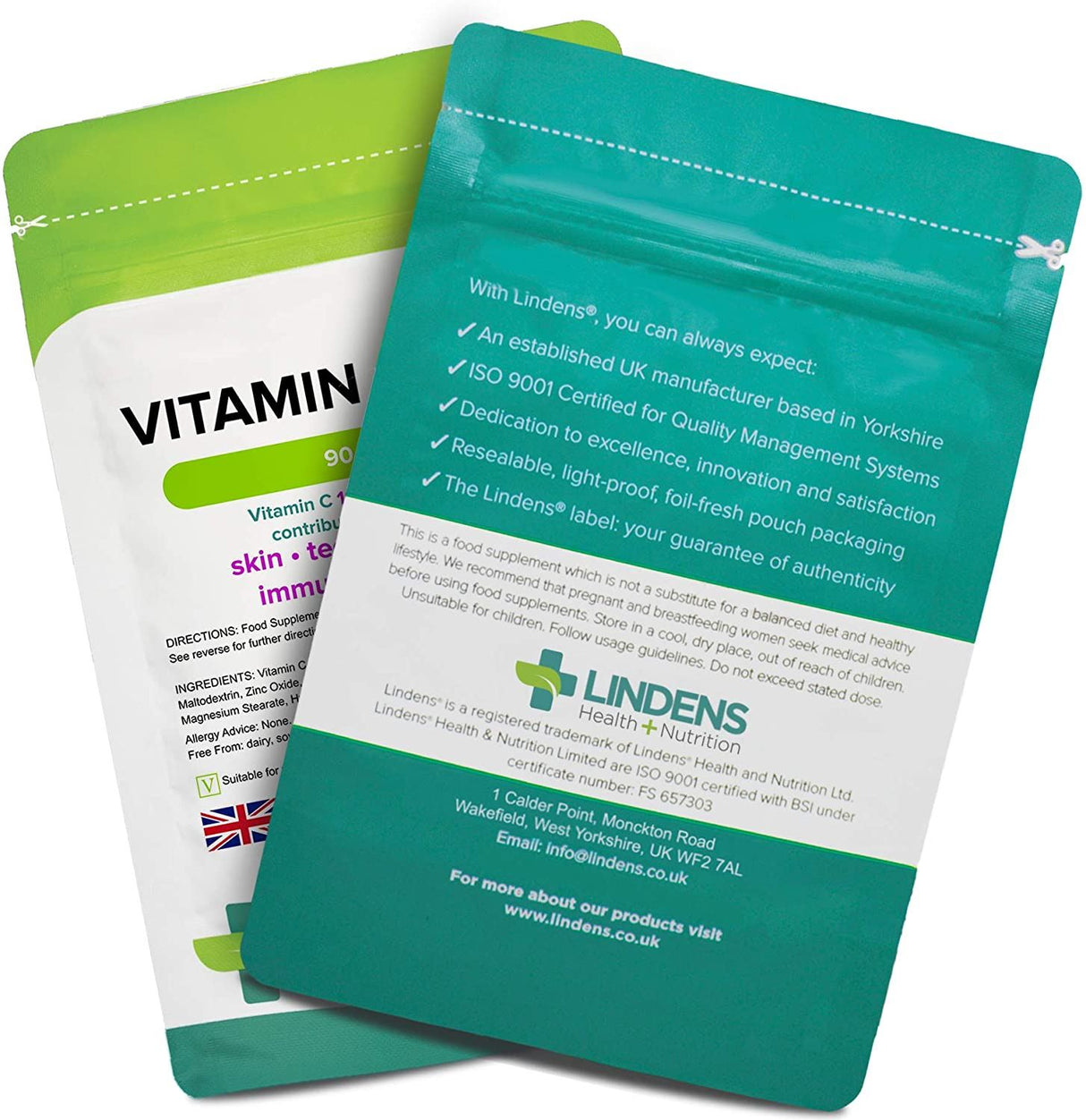 Lindens Vitamin C+ Zinc - 90 Tablets