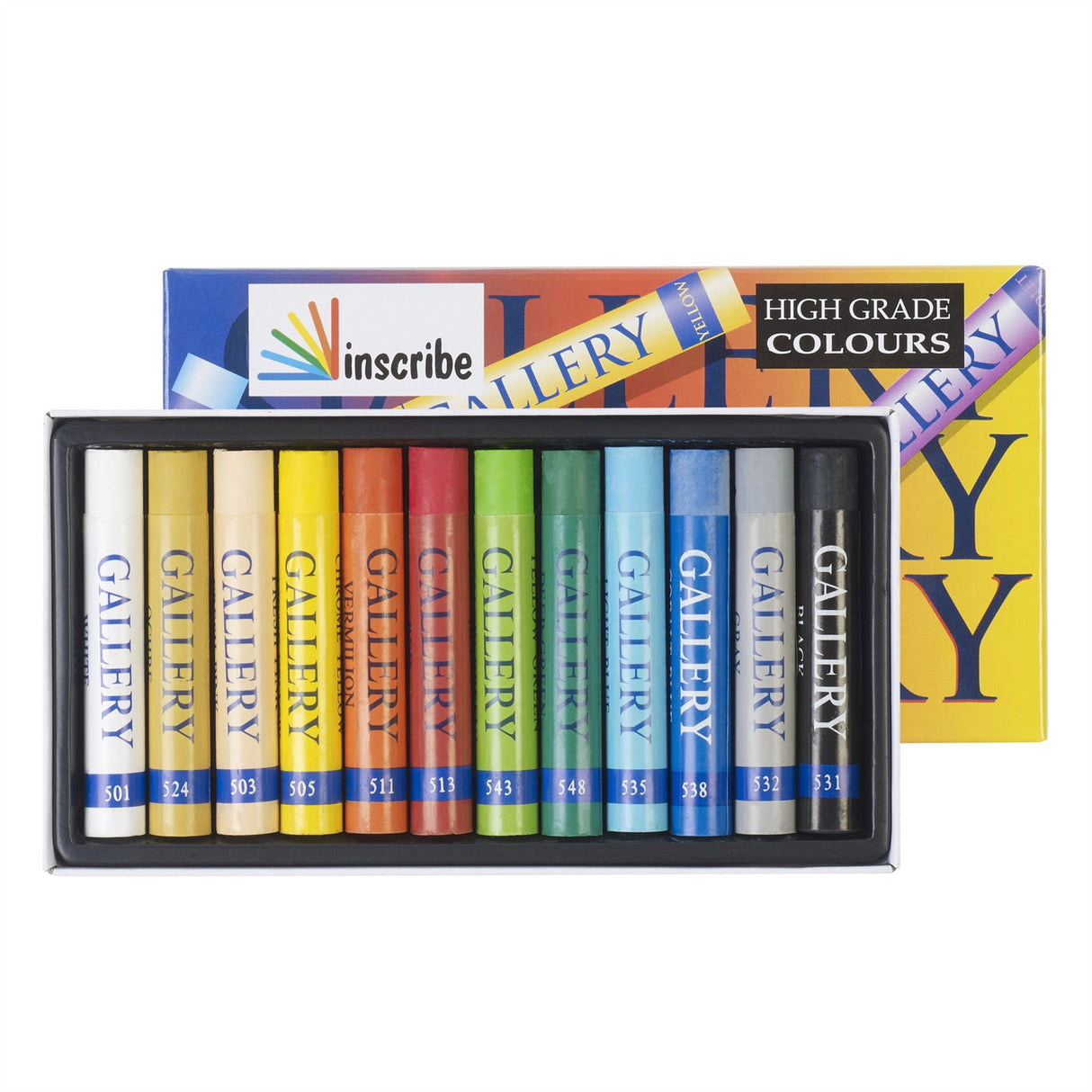 Inscribe Mungyo Artist's Oil Pastel Box Set - 12, 24 or 48 Colours