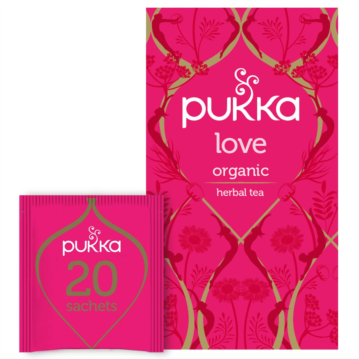 Pukka Herbal Organic Teas - Love - Pack of 4