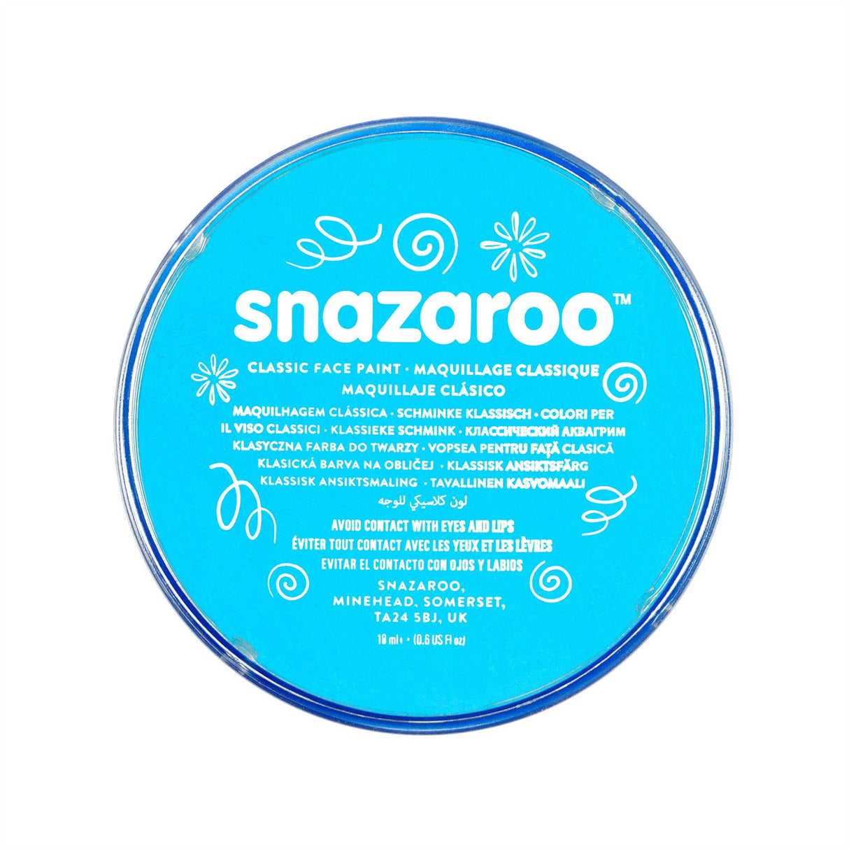 Snazaroo Face Paint & Body Make Up, Classic, Metallic & Sparkle Colours Fancy Dress 18ml