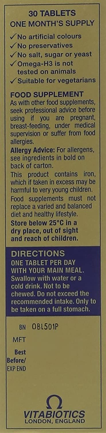 Vitabiotics Omega-H3 Blue Label - 30 Tablets