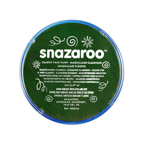 Snazaroo Face Paint & Body Make Up, Classic, Metallic & Sparkle Colours Fancy Dress 18ml