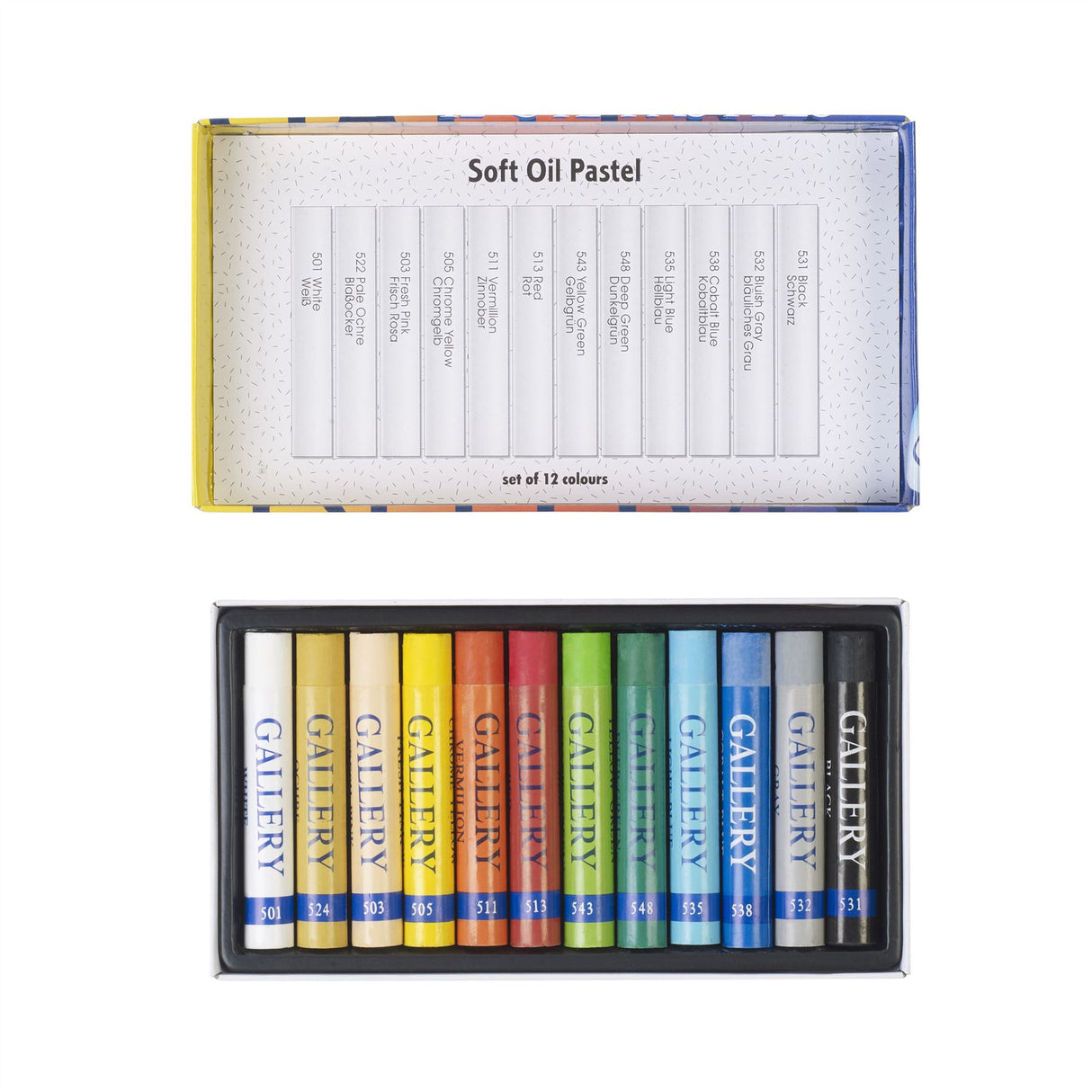 Inscribe Mungyo Artist's Oil Pastel Box Set - 12, 24 or 48 Colours