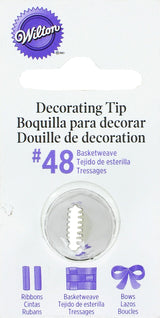 Wilton Basketweave Cake Decorating Nozzle Icing Tips