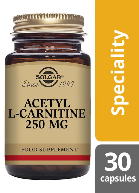 Solgar Acetyl-L-Carnitine 250 mg - 30 Vegicaps