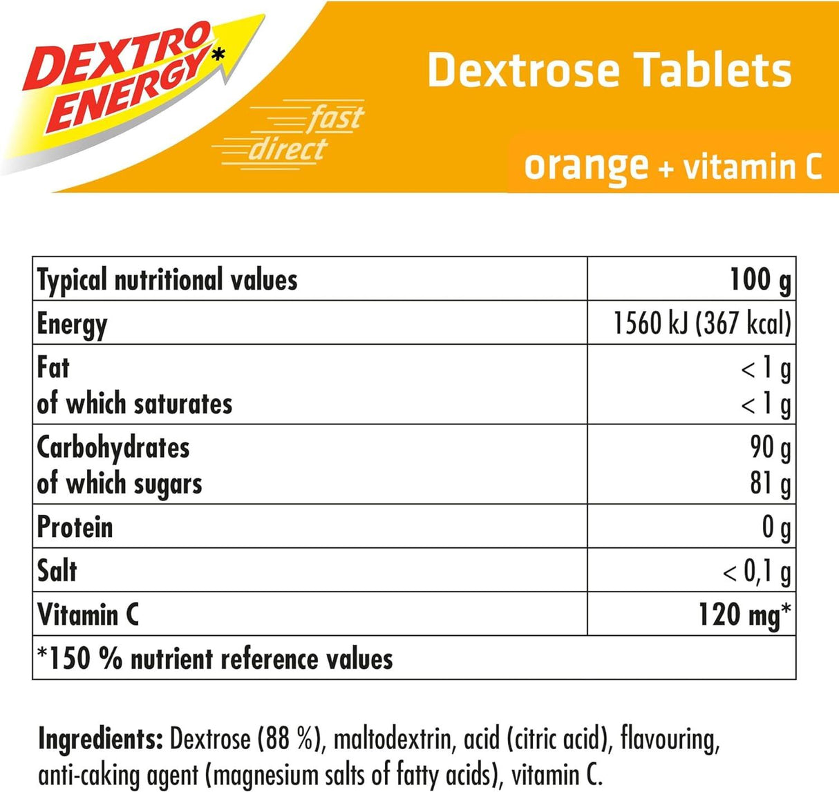 Dextro Energy Dextrose Glucose Fast Acting Tablets 47g - Multibuy Packs